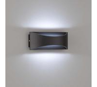 Applique Murale D'Extérieur Feu Avant Jardin LED Terrasses Haut Bas Noir