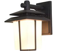 Applique Murale d'extérieur, Lampe Simple, Abat-Jour en Verre dépoli, Lanterne Murale extérieure résistante aux intempéries, Lampe Murale étanche, Balcon, allée, luminaires extérieurs fabriqués