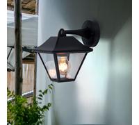 Applique Murale D'Extérieur Lanterne Hauswandlampe LED Aluminium Noir Glas Film