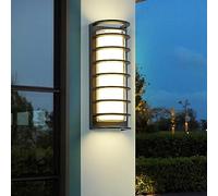 Applique murale d'extérieur LED, 30 W en aluminium vers le haut, rectangulaire moderne, étanche IP65, lumières de jardin, blanc chaud 3000 K, pour porche, balcon, terrasse, garage, décoration noire