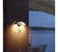 Applique Murale d'extérieur LED avec détecteur de Mouvement, étanche IP65, en Aluminium, 24 W, 3 000 K/4 000 K/6 000 K, pour Jardin, Porte d'entrée, Patio, Porche, Garage