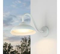 Applique murale d'extérieur LED blanche étroite L : 25 cm IP54 3000 K blanc chaud 640 lm aluminium Applique murale moderne d'extérieur pour cour Lampe de jardin pour véranda