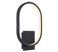 Applique murale d'extérieur LED lampe d'extérieur ALU IP44 métal noir noir H 32 cm