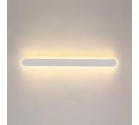 Applique Murale d'extérieur Longue et linéaire, Applique Murale en métal Noir avec Abat-Jour en Acrylique, Bande portique Lumineuse d'ambiance, Applique Murale LED Moderne, étanche IP65, éclairag
