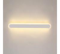 Applique Murale d'extérieur Longue et linéaire, Applique Murale en métal Noir avec Abat-Jour en Acrylique, Bande portique Lumineuse d'ambiance, Applique Murale LED Moderne, étanche IP65, éclairag