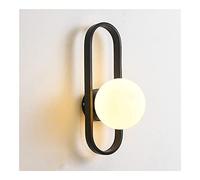 Applique Murale d'extérieur Moderne à LED, Blanc Chaud, étanche IP135, en Aluminium Noir avec Abat-Jour en Acrylique, alimentée par Secteur, pour Salle de Bain, terrasse, Jardin, Garage