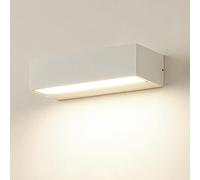 Applique Murale d'extérieur Moderne et étanche, linéaire et Blanche | Luminaire Mural extérieur à LED, élégantes Lampes murales rectangulaires pour Jardin, terrasse, Garage (3000 K)