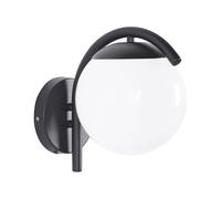 Applique Murale d'Extérieur Moderne Lampe d'Applique Métal Noir Mat Ab