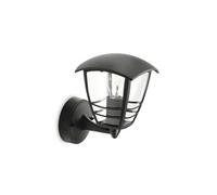 Philips Applique Murale Exterieur LED, Lampe Exterieur, Noir, Philips Creek Lanterne Montante pour éclairage de jardin et terrasse (nécessite une ampoule E27 60 Watts, non fournie)