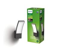 Applique murale d'extérieur PHILIPS LED Splay 12W [Blanc chaud - Gris anthracite] Résistante à l'eau IP44, pour éclairage de jardin, patio et terrasse