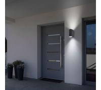 Applique Murale D'Extérieur Spot Mural Hauswandleuchte Aluminium Noir 2x GU10