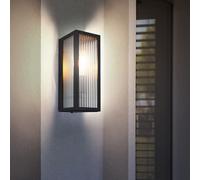 Applique Murale D'Extérieur Terrasses Luminaire de Façade Noir Jardin LED H