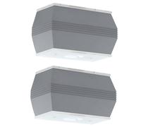 Applique murale d'extérieur Up Down Applique murale en aluminium Lampe de façade LED lampe d'extérieur argent, 4x 2,5W 4x 180lm blanc chaud, 2er Set