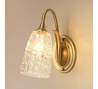 Applique Murale d'intérieur 1 lumière, Style Ferme, Style Industriel Vintage, Abat-Jour en Verre, luminaires muraux pour Cuisine, Salon, Couloir, Chevet, Chambre à Coucher, Coiffeuse