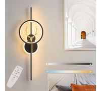 Applique Murale d'intérieur à intensité Variable avec télécommande LED Lampe Murale d'intérieur Minimaliste Ronde en Acrylique Miroir Acrylique Armoire Balcons Chambre Cerf doré