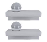 Applique murale d'intérieur, lampe encastrée, applique de salle à manger, lampe de sol en plâtre, à peindre, métal blanc, 1x LED, 1x 7 watts, 1x 690 lm, LxH 30x17,5 cm, escalier