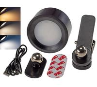 Applique murale d'intérieur rechargeable, lampe de lecture à intensité variable avec fixation magnétique, sans fil, 150 lumens, 3 températures de couleur : 3 000 K, 4 000 K, 6 000 K (blanc chaud, blan