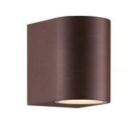 Applique murale DION simple - GU10 - aluminium couleur rouille IP44 - Nordlux, Extérieur