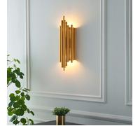 Applique murale dorée en aluminium - Rosela