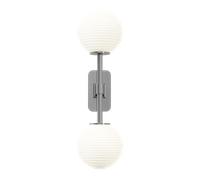 Applique Murale Double Astro Tacoma , Chrome Poli et Abat-jour Abat-jour Opale