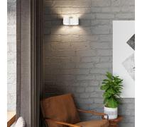 Applique Murale Double Cylindre Blanc pour Ampoule G9