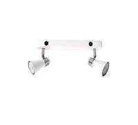 Applique murale double linéaire avec interrupteur Série Selna GU10 Blanc