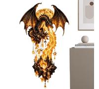 Applique Murale Dragon Lumineuse Décoration de Lampe LED Gothique 2D à | Appliques Murales Dragon Éclairage Pour Halloween Passage Couloir Entrée Chambre Escalier Fête et