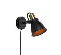 Applique murale E14, max. 40W, IP20, noire - Markslöjd - Alton