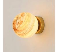 Applique murale E27, applique murale moderne, appliques murales en métal avec abat-jour globe en verre planète, appliques murales à LED, luminaires de vanité, applique murale intérieure pour chambre à