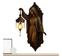 Applique Murale,Éclairage D'Ambiance Vintage Avec Figurines En Résine,Lumières De Nuit Murales Vierge Marie Sans Fil - Pour Entrée Couloir Bureau Chambre d'Enfant Fête Halloween Noël Vacances Annivers