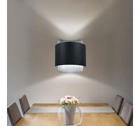 Applique Murale Éclairage D'Escalier Noir Acier Haut Bas Éclairage 1xG9 23cm