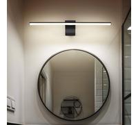 Applique Murale Éclairage Miroir Lampe Salle de Bain LED IP44 Noir-Mat