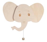 Applique murale eléphant marron TU