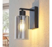 Applique murale Emavi Lindby, dimmable, noir, Salon / Salle à manger, Métal, Moderne, Applique Murale