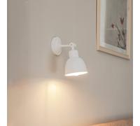 Applique murale Emoti Euluna, dimmable, blanc, Salon / Salle à manger, Métal, Industriel, Applique Murale