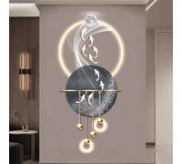 Applique Murale en Acrylique pour entrée, décoration Artistique, Paysage, Lampe Murale Suspendue, œuvre d'art, Peinture, Sculpture Murale pour Salon, Chambre à Coucher, entrée, 06,50 x 121 cm