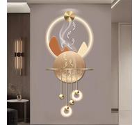 Applique Murale en Acrylique pour entrée, décoration Artistique, Paysage, Lampe Murale Suspendue, œuvre d'art, Peinture, Sculpture Murale pour Salon, Chambre à Coucher, entrée, 06,50 x 121 cm