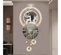 Applique Murale en Acrylique pour entrée, décoration Artistique, Paysage, Lampe Murale Suspendue, œuvre d'art, Peinture, Sculpture Murale pour Salon, Chambre à Coucher, entrée, 06,50 x 121 cm