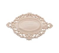 Applique Murale en Bois Ovale Style Européen Classique pour Décoration