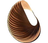 Applique murale en bois, style moderne minimaliste, source lumineuse LED, L Dia25cm