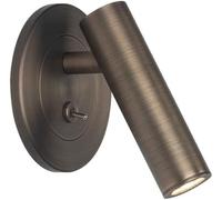 Applique murale en bronze brossé avec angle de projecteur réglable, applique murale encastrée avec interrupteur, lanterne murale câblée pour intérieur, chevet, chambre à coucher, salon, salle à manger