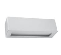 Applique Murale En Céramique Grise Longue 32,5 Cm Allongée E27 Indirecte Up Down