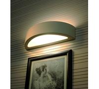 Applique Murale En Céramique Peinturable Blanche E27 Plafonnier Couloir Salon