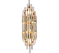 Applique Murale en Cristal De Luxe en Acier Inoxydable Doré E14 Applique Murale en Cristal D’intérieur Moderne pour Salon, Chambre à Coucher, Couloir