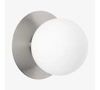 Applique Murale En Fer Et Cristal Anine Gris Chromé Ø15 Cm Gris