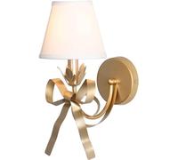 Applique Murale en Fer forgé avec Arc, Applique Murale en Tissu, Style rétro américain pour Chambre de Fille, Lustre