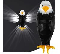 Applique murale en forme d'aigle à tête blanche avec télécommande, lampe murale magnétique pour chambre à coucher, salon, couloir, fonctionne avec piles et lumière d'aigle à charge amovible