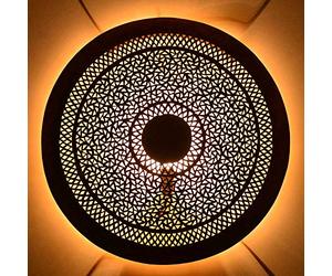 Applique murale en laiton D 57 cm Applique murale orientale Lampe marocaine 100 % artisanale traditionnelle vintage Marrakech