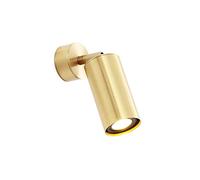 Applique Murale en Laiton, Lampe Frontale à Miroir en cuivre, Applique Murale LED Moderne avec Fonction de réglage à 360°, éclairage d'intérieur, Style Industriel Minimaliste pour Coiffeuse