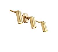 Applique Murale en Laiton, Lampe Frontale à Miroir en cuivre, Applique Murale LED Moderne avec Fonction de réglage à 360°, éclairage d'intérieur, Style Industriel Minimaliste pour Coiffeuse